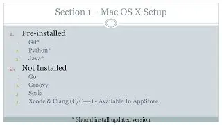 #golang #scala #java #groovy #striversity c01s02 - Mac OS X Setup