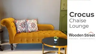 Living Room Chaise Lounge Sofa | Crocus Chaise Lounge Chair Design By Wooden Street