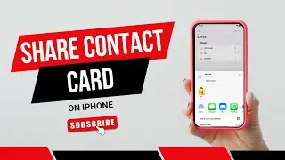 How To Share Contact Card On iPhone Automatically