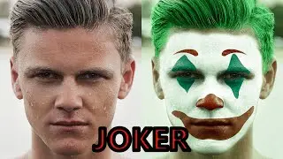 How to create joker face in Photoshop step by step