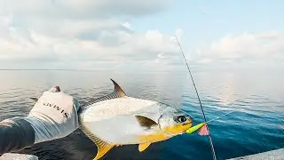 Fishing Skyway Pier for Florida Pompano! Can't Believe They're Chewing in This HEAT!