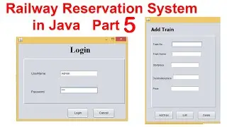 Railway Reservation System in Java Part 5