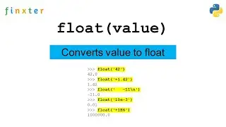 Python float() Function