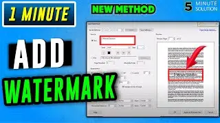 How to add watermark in pdf 2024 | adobe reader Tutorial