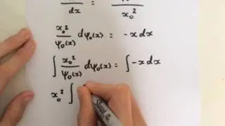 The quantum harmonic oscillator: Solving the differential equation for the ground state