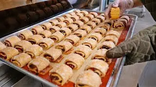 American Food - RASPBERRY JAM & CHOCOLATE RUGELACH COOKIES Russ & Daughters NYC