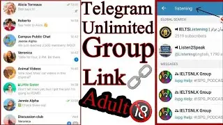 Unlimited Telegram Group Link In 2021   How to Join Unlimited Telegram Group   18+ Telegram Group