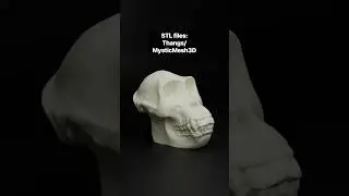 STL files: 3D Printable Gorilla Skull!