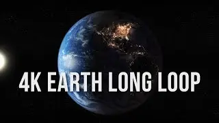 4K Earth Rotating Half Hour Loop - Relaxing Screensaver