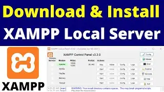 How to Install XAMPP Server on Windows 11 | Download & Install Xampp Local Server | Run PHP in XAMPP