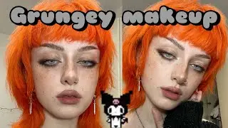 Grunge makeup tutorial (quick n easy) ☠️ad