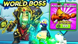 I Bought BEST PETS and DEFEAT STRONGEST WORLD BOSS In Roblox Monster Slayer..