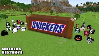 SURVIVAL SNICKERS HOUSE WITH 100 NEXTBOTS in Minecraft - Gameplay - Coffin Meme