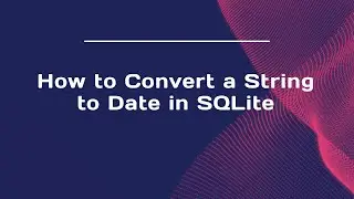 How to Convert a String to Date in SQLite