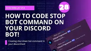 Creating a Stop Bot Command in Discord.js v14