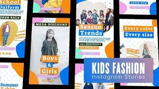 Kids Fashion Instagram Stories Pack