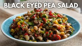 Savory and High Protein Black Eyed Pea Salad, Borulce Salatasi