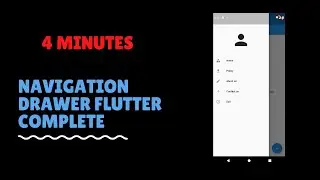 Complete Navigation drawer in Flutter & dart. Just 4 minutes