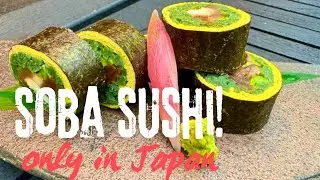 Have you ever tried Soba Sushi? yoshimura in Kitayama  Kyoto Japan