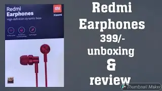 Redmi Earphones || hi Res Audio|| unboxing and review || IN Telugu