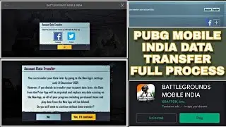 HOW TO TRANSFER PUBG ACCOUNT TO BATTLEGROUND MOBILE INDIA | PUBG TO BGMI DATA TRANSFER