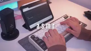 Typing ASMR | CLACKY slow typing | 20 min. loop (no mid-roll ads) 🌸