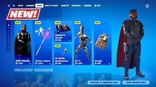 NEW STAR WARS Grogu, Moff Gideon & IG-11 Skin Item Shop Fortnite!