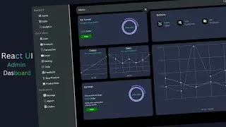 Admin Dashboard UI Design Tutorial | React Admin Panel Design For Beginners