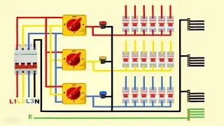 3 phase manual changeover selector switch connection
