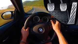 E92 M3 Sunset Drive with Pedal Cam Heel Toe [4K]