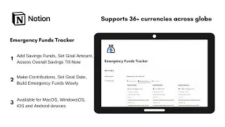 Emergency Funds Tracker | How to set-up and track emergency funds using 