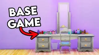 How To Build A Base Game Vanity Table In The Sims 4