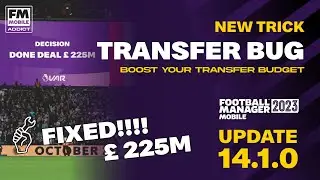 FM 2023 Mobile Transfer Bug (Transfer Glitch) Update 14.1.0 FIXED! | Tingkatkan Nilai Jual Pemain