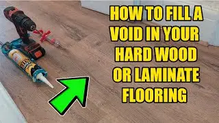 Hollow Point in Laminate or LVP Floor how to fill EASY DIY!!!!