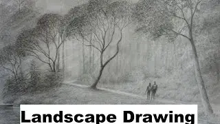 How to Draw Landscapes, The Graphite Powder Technique.