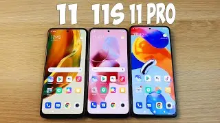 XIAOMI REDMI NOTE 11 VS NOTE 11S VS NOTE 11 PRO 5G - КАКОЙ ЛУЧШЕ? ПОЛНОЕ СРАВНЕНИЕ!