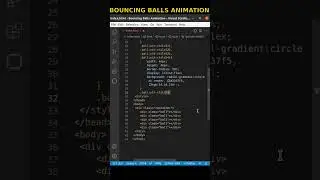 Bouncing Balls Animation With HTML & CSS