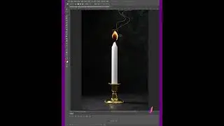 Candle flame - Photoshop Tutorial - फ़ोटोशॉप ट्यूटोरियल #photoshopcourse #photoshoptutorial