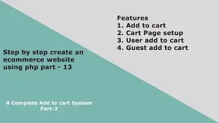 How to make an ecommerce website using PHP Part - 13 | Ecommerce Website using PHP  | E-CODEC