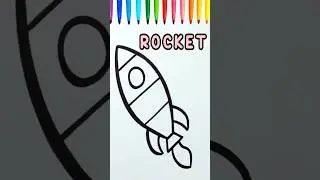 Rocket Drawing and Coloring !
