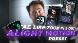 Ae Like Zoom In/Out Transition with Lence Blur | Alight motion Zoom In Out Xml !