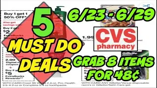 5 MUST DO CVS DEALS (6/23 - 6/29 ) | **Grab 8 items for 48¢ TOTAL!!!!!