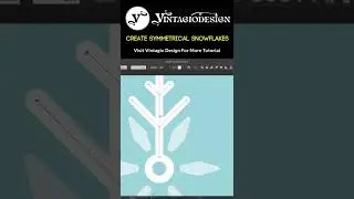Fast CREATE SYMMETRICAL SNOWFLAKES With Adobe Illustrator #shorts