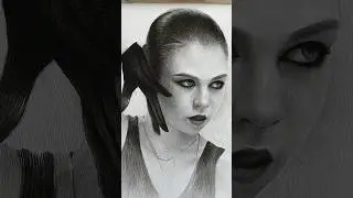 Рисую Сашу Трусову. Портрет карандашом