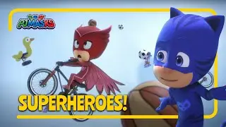 PJ Masks vs. Moon-Ball! | Superheroes | PJ Masks