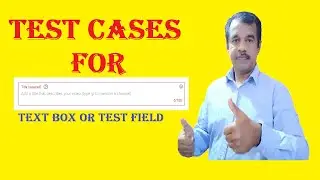 test cases for text box or test field | manual test case creation | testingshala | test case writing