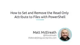 How To Set And Remove The Read Only Attribute To Files With PowerShell