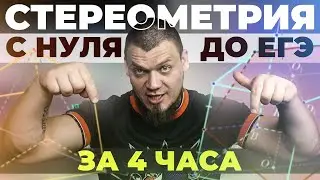 Стереометрия с нуля и до уровня ЕГЭ за 4 часа | Вся теория и задачи по №14 | Математика профиль