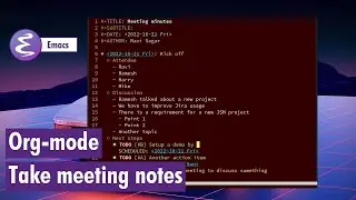 Org-mode - How I take meeting notes?