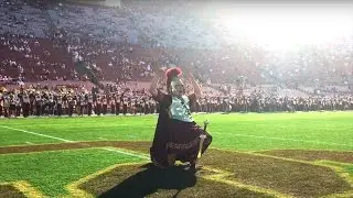 USC Trojan Marching Band Drum Major Pregame Stab & Entrance